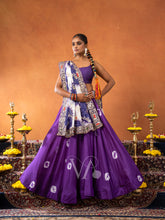 Purple & White Chaniya Choli